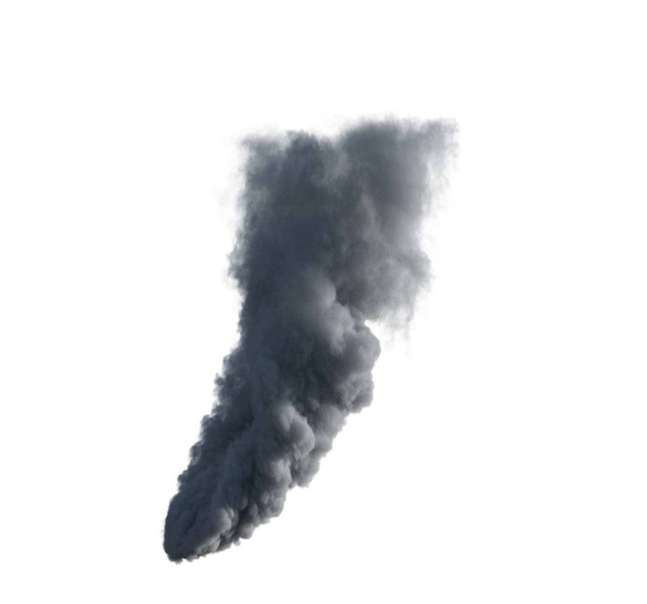Source render of a smoke plume
